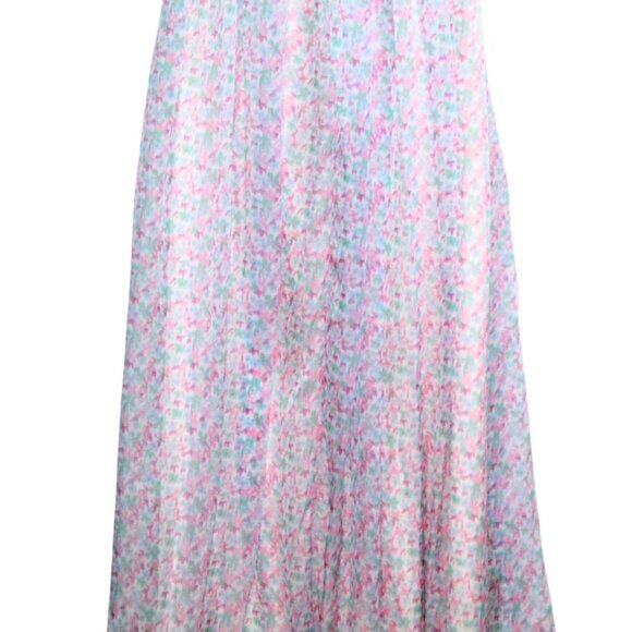 Lovers and Friends women's dress size S floral print cross back slit Deacon gown - Picture 11 of 12